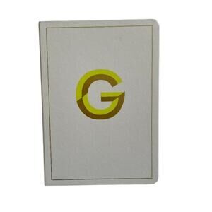 Opalhouse Monogram G Journal 5"x 7" College‎ Ruled Cream 96 Sheets NEW